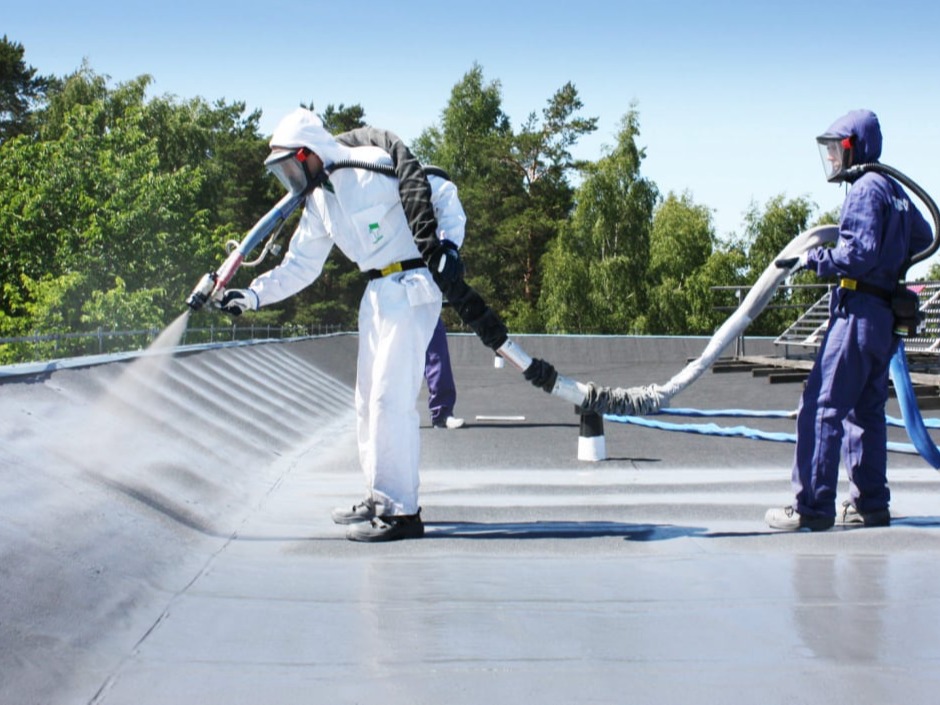 Гидроизоляция кровли полимочевиной